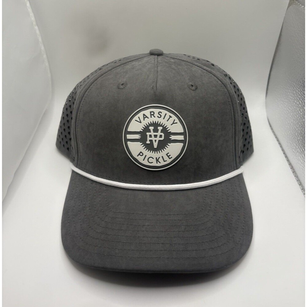 Varsity Pickle ‘’World's Greatest Pickleball’’ OSFA Gray Rope Snapback Hat
